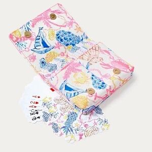 NEW Lilly Pulitzer 2 Pack Playing Cards Set in Signature Lilly  Printed Case NIB